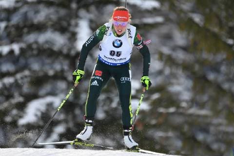 Vorschau Biathlon WM 2019 in Oestersund SWE. Archivfoto: Laura DAHLMEIER (GER), Aktion,Einzelaktion,Einzelbild, Freisteller,Ganzkoerperaufnahme, ganze Figur. 7,5km Sprint der Frauen,Damen am 17.01.2019. IBU Biathlon Weltcup 2019 in Ruhpolding,Saison 2018 19 Â *** Preview Biathlon World Championships 2019 in Oestersund SWE Archivfoto Laura DAHLMEIER GER Aktion Einzelaktion Einzelaktion Single frame clipping whole body whole figure 7 5km Sprint of the women women on 17 01 2019 IBU Biathlon World Cup 2019 in Ruhpolding Season 2018 19 Â