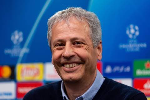 Dortmund, Germany 04.03.2019, UEFA Champions League - 2018 19 Season, Achtelfinale, Borussia Dortmund - Tottenham Hotspur, Training und Pressekonferenz Borussia Dortmund, Trainer Lucien Favre (BVB) bei der Pressekonferenz ( DeFodi053