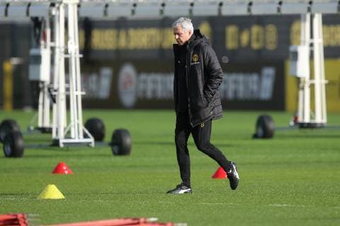 Fußball: 1. Bundesliga, Saison 2018 2019, 04.03.2019 - Abschlusstraining Borussia Dortmund Cheftrainer Lucien Favre (Borussia Dortmund) Copyright: xKirchnerx