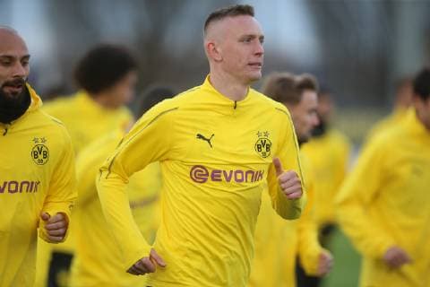 Fußball: 1. Bundesliga, Saison 2018 2019, 04.03.2019 - Abschlusstraining Borussia Dortmund Marius Wolf (Borussia Dortmund) Copyright: xKirchnerx