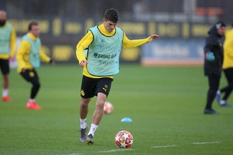 Fußball: 1. Bundesliga, Saison 2018 2019, 04.03.2019 - Abschlusstraining Borussia Dortmund Christian Pulisic (Borussia Dortmund) Copyright: xKirchnerx