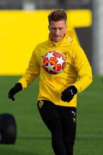 Dortmund, Germany 04.03.2019, UEFA Champions League - 2018 19 Season, Achtelfinale, Borussia Dortmund - Tottenham Hotspur, Training Borussia Dortmund, Marco Reus (BVB) in aktion ( DeFodi053