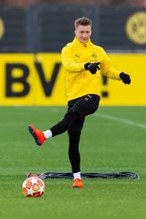 Dortmund, Germany 04.03.2019, UEFA Champions League - 2018 19 Season, Achtelfinale, Borussia Dortmund - Tottenham Hotspur, Training Borussia Dortmund, Marco Reus (BVB) in aktion ( DeFodi053