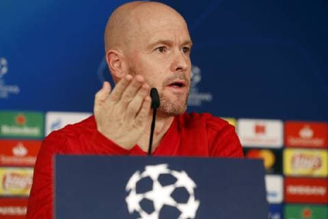 Ajax coach Erik ten Hag during a training session prior to the UEFA Champions League round of 16 match between Real Madrid and Ajax Amsterdam at the Santiago Bernabeu stadium on March 04, 2019 in Madrid, Spain UEFA Champions League 2018 2019 xVIxVIxImagesx xMauricexvanxSteenxIVx 13817676