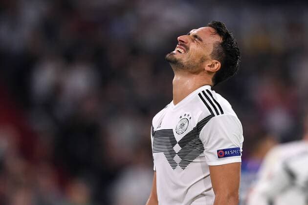 FUSSBALL UEFA Nations League in Muenchen Deutschland - Frankreich 06.09.2018 Mats Hummels (Deutschland) --- DFB regulations prohibit any use of photographs as image sequences and or quasi-video. ---