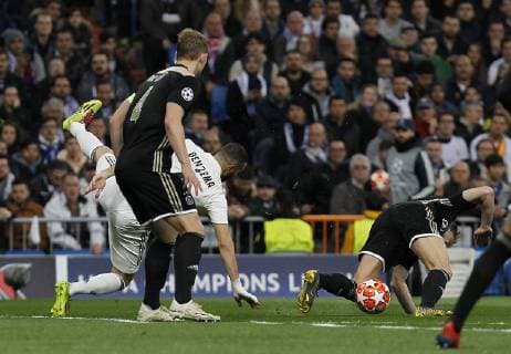 Soccer match between Real Madrid vs Ajax, of the Champions League 2018 2019, held at the Santiago Bernabeu stadium, in Madrid. (Photo: Jose Cuesta 261 Cordon Press). Cordon Press