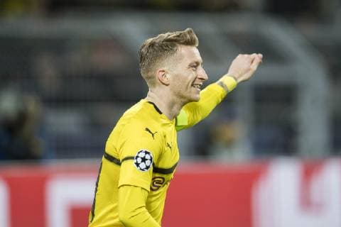 Fußball: UEFA Champions League, CL, Saison 2018 2019, Achtelfinale Rückspiel, Borussia Dortmund - Tottenham Hotspurs in Dortmund (Nordrhein-Westfalen). Dortmunds Marco Reus gibt Anweisungen. UEFA REGULATIONS PROHIBIT ANY USE OF PHOTOGRAPHS AS IMAGE SEQUENCES AND OR QUASI-VIDEO. Copyright: xKirchner DavidxInderliedx