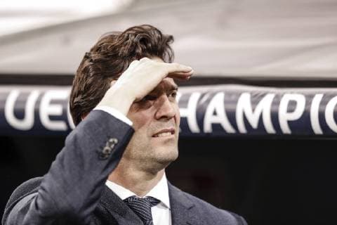 5th March 2019, Santiago Bernabeu, Madrid, Spain; UEFA Champions League football, round of 16, second leg, Real Madrid versus Ajax; Santiago Solari Coach of Real Madrid  ActionPlus12111145 LeonardoxPrieto