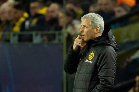 Dortmund, Germany, 05.03.2019, UEFA Champions League - 2018 19 Season, Round of 16 , 2nd leg, Achtelfinale, BV Borussia Dortmund - Tottenham Hotspur, Trainer Lucien Favre (BVB) enttaeuscht, looks dejected ( DeFodi001