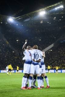 05.03.2019, xkvx, Fussball UEFA Champions League, Borussia Dortmund - Tottenham Hotspur emspor, v.l. Torjubel, Goal celebration, celebrate the goal zum 0:1 durch Harry Kane (Tottenham Hotspur) (DFL DFB REGULATIONS PROHIBIT ANY USE OF PHOTOGRAPHS as IMAGE SEQUENCES and or QUASI-VIDEO) Dortmund