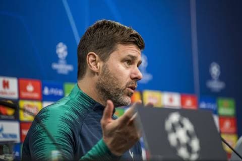 Fußball: UEFA Champions League, CL, Saison 2018 2019, Achtelfinale Rückspiel, Borussia Dortmund - Tottenham Hotspurs in Dortmund (Nordrhein-Westfalen). Tottenhams Trainer Mauricio Pochettino spricht zu den Journalisten. UEFA REGULATIONS PROHIBIT ANY USE OF PHOTOGRAPHS AS IMAGE SEQUENCES AND OR QUASI-VIDEO. Copyright: xKirchner DavidxInderliedx