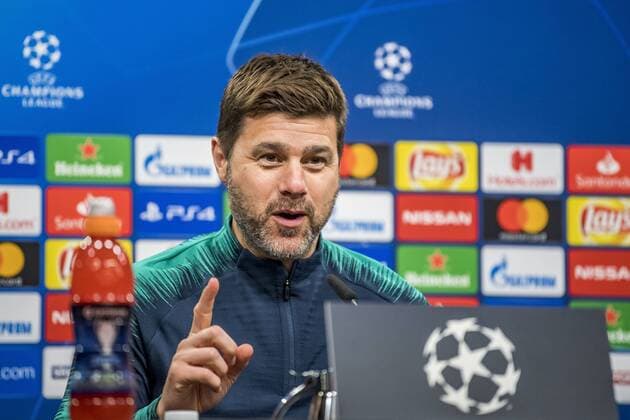 Fußball: UEFA Champions League, CL, Saison 2018 2019, Achtelfinale Rückspiel, Borussia Dortmund - Tottenham Hotspurs in Dortmund (Nordrhein-Westfalen). Tottenhams Trainer Mauricio Pochettino spricht zu den Journalisten. UEFA REGULATIONS PROHIBIT ANY USE OF PHOTOGRAPHS AS IMAGE SEQUENCES AND OR QUASI-VIDEO. Copyright: xKirchner DavidxInderliedx