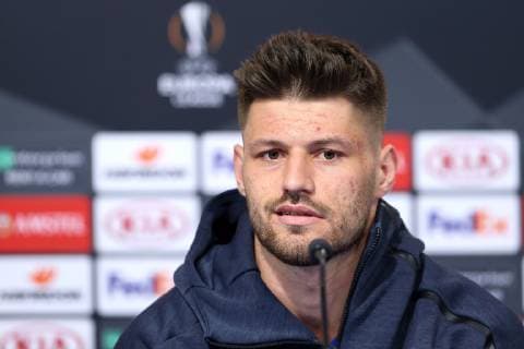 GNK Dinamo press conference PK Pressekonferenz - Zagreb, Croatia 06.03.2019., Maksimir stadium, Zagreb, Croatia - GNK Dinamo press conference before football match of UEFA Europa league, Round of 16, 1st leg with Benfica. Bruno Petkovic  LukaxStanzl PIXSELL