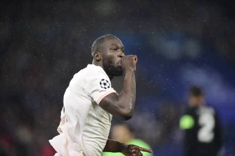 joie de Romelu Lukaku (Man Utd) apres son but FOOTBALL : PSG vs Manchester Utd - UEFA Champions league - Paris - 06 03 2019 JBAutissier Panoramic 