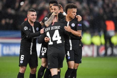 06 MARCO VERRATTI (PSG) - 04 THILO KEHRER (PSG) - JOIE FOOTBALL : Paris SG vs Manchester United ManU - Ligue des Champions - 06 03 2019 AnthonyBIBARD FEP Panoramic 