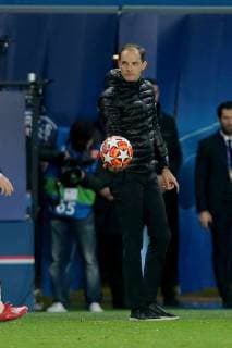 Paris, France, 06.03.2019, UEFA Champions League - 2018 19 Season, Round of 16, 2nd leg, Achtelfinale, Paris Saint-Germain - Manchester United ManU Trainer Thomas Tuchel (PSG) gestikuliert, Gestik ( DeFodi541