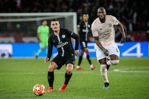 Marco Verratti (PSG) during Round of 16, second leg of UEFA Champions League match between Paris Saint Germain and Manchester United ManU FC at the Parc des Princes, in Paris on March 6th, 2019.  Copyright: xAurelienxMorissardx