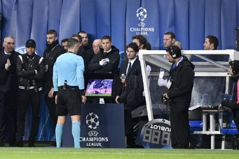Damir Skomina (ARBITRE) - VAR - ARBITRAGE VIDEO FOOTBALL : Paris SG vs Manchester United ManU - Ligue des Champions - 06 03 2019 AnthonyBIBARD FEP Panoramic 