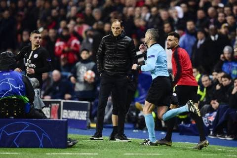Damir Skomina - arbitre FOOTBALL : PSG vs Manchester Utd - UEFA Champions league - Paris - 06 03 2019 JBAutissier Panoramic 