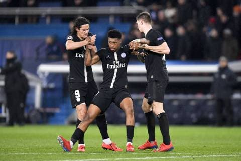 DECEPTION - 03 PRESNEL KIMPEMBE (PSG) - 09 EDINSON CAVANI (PSG) - FAIR PLAY FOOTBALL : Paris SG vs Manchester United ManU - Ligue des Champions - 06 03 2019 AnthonyBIBARD FEP Panoramic 