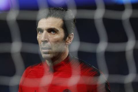 March 6, 2019 - Paris, France - Gianluigi Buffon of PSG during the UEFA Champions League Round of 16 Second Leg match between Paris Saint-Germain and Manchester United ManU at Parc des Princes on March 06, 2019 in Paris,( Nurphoto) Paris Saint-Germain v Manchester United - UEFA Champions League  - ZUMAn230 20190306_zaa_n230_437 Copyright: xMehdixTaamallahx