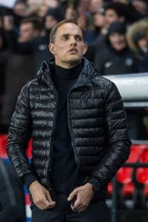 Paris, France, 06.03.2019, UEFA Champions League - 2018 19 Season, Round of 16, 2nd leg, Achtelfinale, Paris Saint-Germain - Manchester United ManU Trainer Thomas Tuchel (PSG) Schaut ( DeFodi541