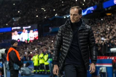Paris, France, 06.03.2019, UEFA Champions League - 2018 19 Season, Round of 16, 2nd leg, Achtelfinale, Paris Saint-Germain - Manchester United ManU Trainer Thomas Tuchel (PSG) enttaeuscht ( DeFodi541