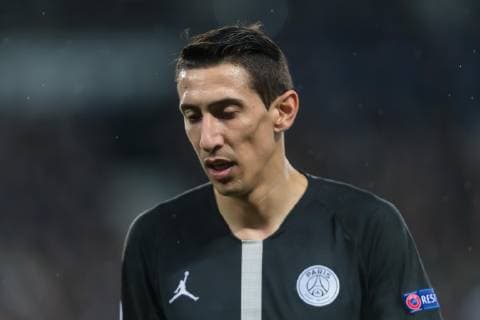 Paris, France, 06.03.2019, UEFA Champions League - 2018 19 Season, Round of 16, 2nd leg, Achtelfinale, Paris Saint-Germain - Manchester United ManU Angel Di Maria (PSG) Schaut ( DeFodi541