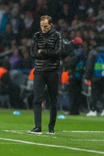 Paris, France, 06.03.2019, UEFA Champions League - 2018 19 Season, Round of 16, 2nd leg, Achtelfinale, Paris Saint-Germain - Manchester United ManU Trainer Thomas Tuchel (PSG) enttauescht ( DeFodi541