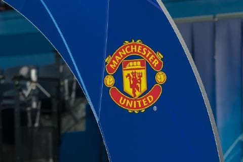 Paris, France, 06.03.2019, UEFA Champions League - 2018 19 Season, Round of 16, 2nd leg, Achtelfinale, Paris Saint-Germain - Manchester United ManU Manchester Unitet Logo ( DeFodi541