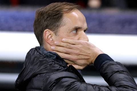 TUCHEL Thomas Trainer Team PSG UEFA Champions League Saison 2018-2019 Achtelfinale Spiel Paris-St-Germain PSG - Manchester Unite 1 : 3 am 06.Maerz 2019 in Paris