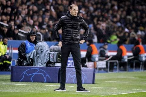 TUCHEL Thomas Trainer Team PSG UEFA Champions League Saison 2018-2019 Achtelfinale Spiel Paris-St-Germain PSG - Manchester Unite 1 : 3 am 06.Maerz 2019 in Paris