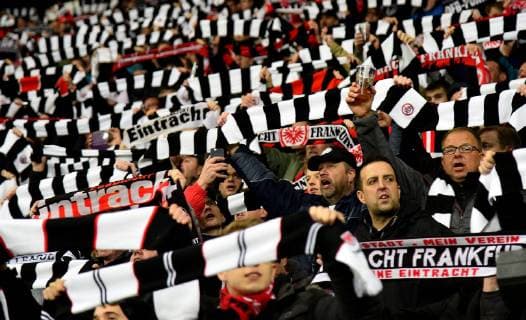 07.03.2019, xfux, Fussball Europa League 1 8 Finale, Eintracht Frankfurt - Inter Mailand, emspor, v.l. Fans Eintracht Frankfurt, Stimmung, Schals, (DFL DFB REGULATIONS PROHIBIT ANY USE OF PHOTOGRAPHS as IMAGE SEQUENCES and or QUASI-VIDEO) Frankfurt am Main