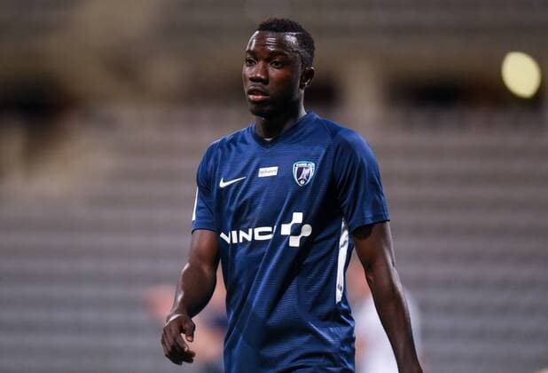 WAMANGITUKA Silas ( PFC ) FOOTBALL : Paris FC vs Chamois Niortais FC - Ligue 2 - Paris - 08 03 2019 FedericoPestellini Panoramic 