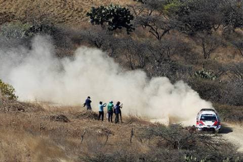 Estonian driver Ott Tanak and co-driver Martin Arveoja in their Toyota Gazoo Racing WRT during the first stage of the XVI Rally Guanajuato Mexico, between El Chocolate and Silao, in Leon, Guantajo, Mexico. XVI Rally Guanajuato México !ACHTUNG: NUR REDAKTIONELLE NUTZUNG!  Copyright: xFranciscoxGuascox AME4645 20190308-636876764525096360