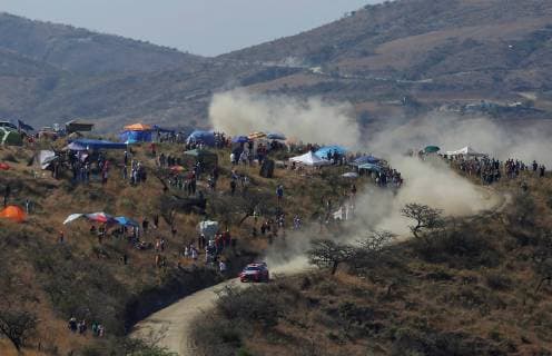 Belgian driver Thierre Neuville and co-driver Nicolas Gilsoul in their Hyundai Shell Mobis WRT during the first stage of the XVI Rally Guanajuato Mexico, between El Chocolate and Silao, in Leon, Guantajo, Mexico. XVI Rally Guanajuato México !ACHTUNG: NUR REDAKTIONELLE NUTZUNG!  Copyright: xFranciscoxGuascox AME4650 20190308-636876765206444003