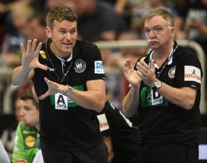 Handball-Länderspiel in Düsseldorf: Deutschland - Schweiz 09.03.2019. Bundestrainer Bundestrainer Christian Prokop (Deut.) an der Seitenlinie. Re: Prof. Dr. Steuer.