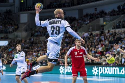 Düsseldorf, Deutschland 09. März 2019: Handball DHB Männer Laenderspiel - 18 19 - Deutschland vs. Schweiz Tim Hornke (Deutschland) Düsseldorf ISS Dome Nordrhein-Westfalen Deutschland