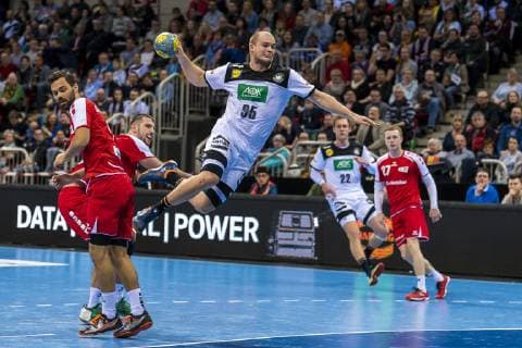 Düsseldorf, Deutschland 09. März 2019: Handball DHB Männer Laenderspiel - 18 19 - Deutschland vs. Schweiz Paul Drux (Deutschland Fuechse Berlin) Düsseldorf ISS Dome Nordrhein-Westfalen Deutschland