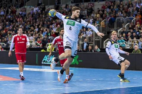 Düsseldorf, Deutschland 09. März 2019: Handball DHB Männer Laenderspiel - 18 19 - Deutschland vs. Schweiz Johannes Golla (Deutschland SG Flensburg-Handewitt) Düsseldorf ISS Dome Nordrhein-Westfalen Deutschland
