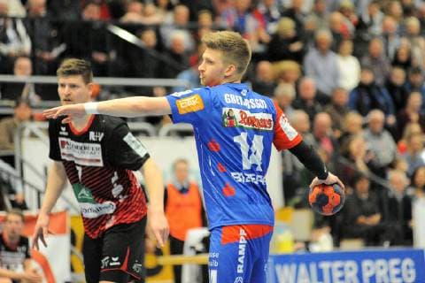 Oddur Gretarsson (HBW Balingen-Weilstetten 14) Handball, Maenner, DKB , 2.Bundesliga, 09.03.2019, Foto:TBaur Eibner HBW Balingen-Weilstetten vs. HSG Nordhorn-Lingen Balingen Copyright: xEIBNER TobiasxBaurx EP_TBR