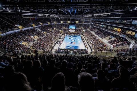 Sport Bilder des Tages Düsseldorf, Deutschland 09. März 2019: Handball DHB Männer Laenderspiel - 18 19 - Deutschland vs. Schweiz Übersicht ISS Dome Düsseldorf ISS Dome Nordrhein-Westfalen Deutschland