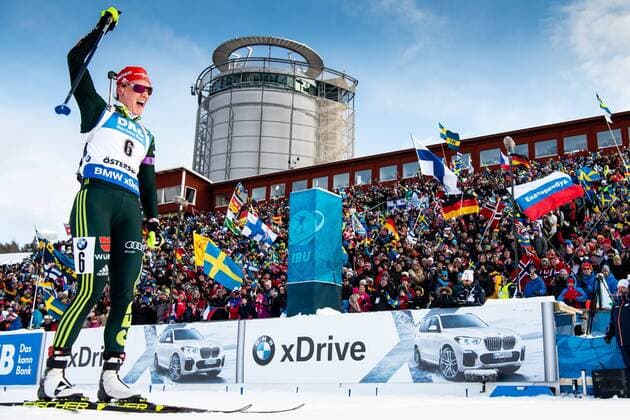 Sport Themen der Woche KW10 Sport Bilder des Tages 190310 Denise Herrmann of Germany celebrates as she win the Women s 10 km Pursuit during the IBU World Championships Biathlon on March 10, 2019 in Östersund. Photo: Petter Arvidson BILDBYRAN kod PA 92254 *** 190310 Denise Herrmann of Germany celebrates as she win the Women s 10 km Pursuit during the IBU World Championships Biathlon on March 10 2019 in Östersund Photo Petter Arvidson BILDBYRAN kod PA 92254,  Copyright: PETTERxARVIDSON BB190310PA058