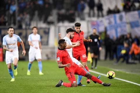08 MORGAN SANSON (OM) - 29 CHRISTOPHE HERELLE (NICE) FOOTBALL : Marseille vs Nice - Ligue 1 Conforama - 10 03 2019 AnthonyBIBARD FEP Panoramic 
