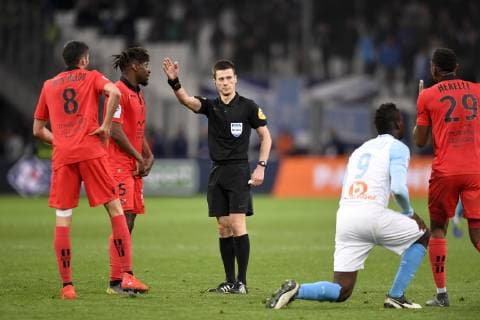 BENOIT BASTIEN (ARBITRE) FOOTBALL : Marseille vs Nice - Ligue 1 Conforama - 10 03 2019 AnthonyBIBARD FEP Panoramic 