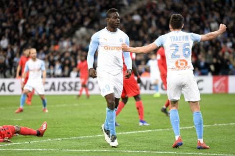 JOIE - 09 MARIO BALOTELLI (OM) FOOTBALL : Marseille vs Nice - Ligue 1 Conforama - 10 03 2019 AnthonyBIBARD FEP Panoramic 