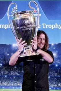 March 11, 2019 - Jakarta, Indonesia - Barcelona s legend Carles Puyol on the UEFA Champion league trophy tour in Jakarta, Indonesia on March 11, 2019. Carles Puyol s UEFA Champion League Trophy Tour In Jakarta  - ZUMAn230 20190311_zaa_n230_174 Copyright: xAntonxRaharjox