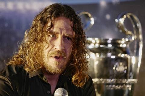 March 11, 2019 - Jakarta, Indonesia - Barcelona s legend Carles Puyol on the UEFA Champion league trophy tour in Jakarta, Indonesia on March 11, 2019. Carles Puyol s UEFA Champion League Trophy Tour In Jakarta  - ZUMAn230 20190311_zaa_n230_170 Copyright: xAntonxRaharjox