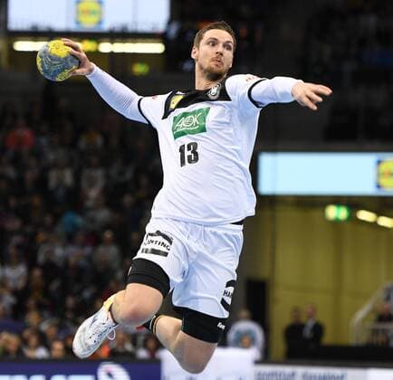 Handball-Länderspiel in Düsseldorf: Deutschland - Schweiz 09.03.2019. Hendrik Pekeler (Deut.) Aktion.