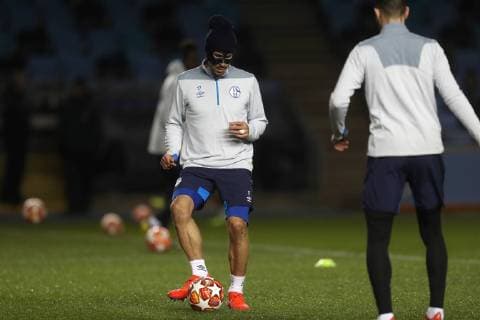 11.03.2019, Fussball, Saison 2018 2019, Champions League, Pressekonferenz und Abschlusstraining des FC Schalke 04 in Manchester England Benjamin STAMBOULI (FC Schalke 04) Manchester Flughafen England